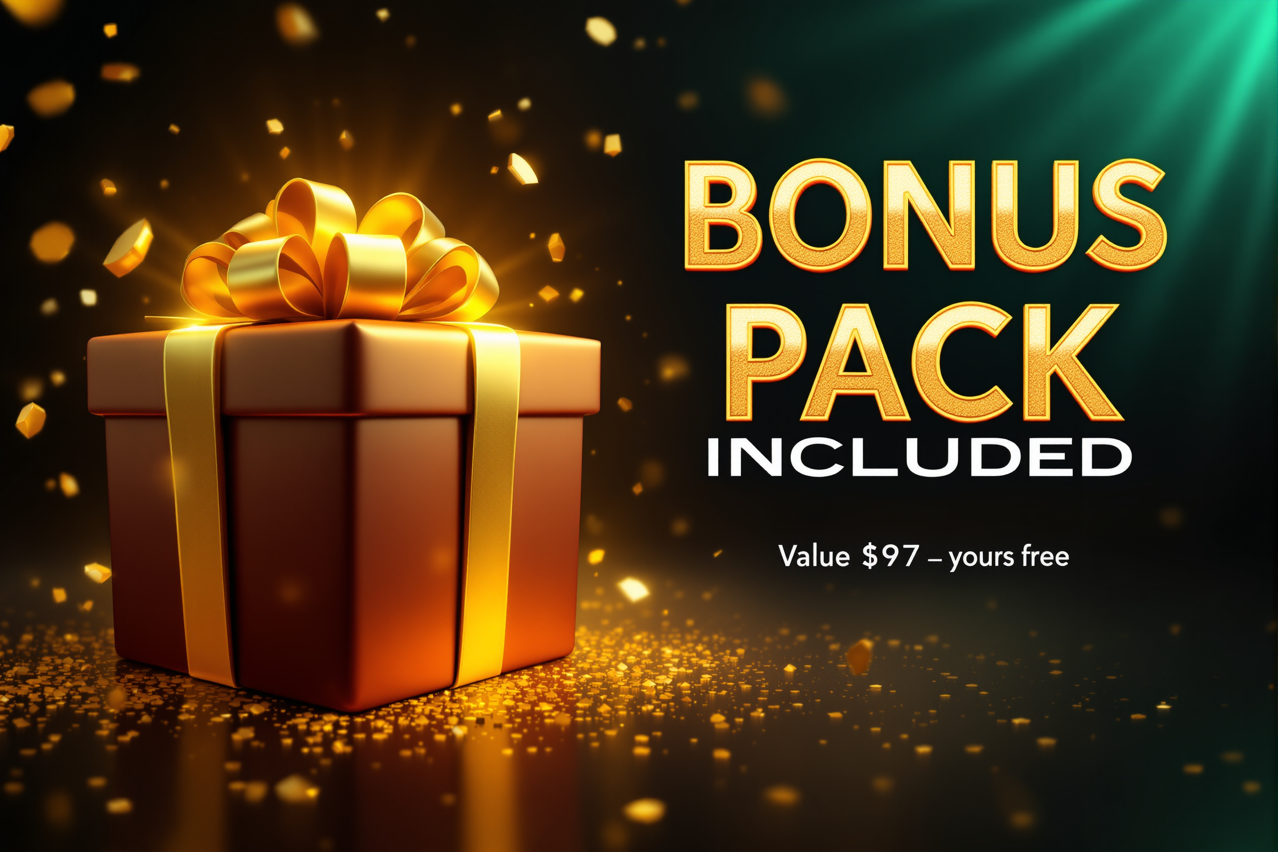 Bonus Pack Included — Value $97