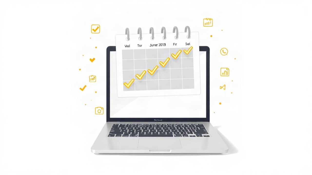 Content calendar showing consistent publishing schedule