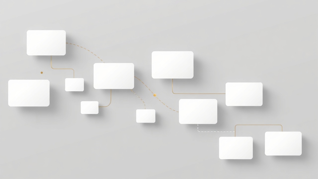Workflow organization concept illustration