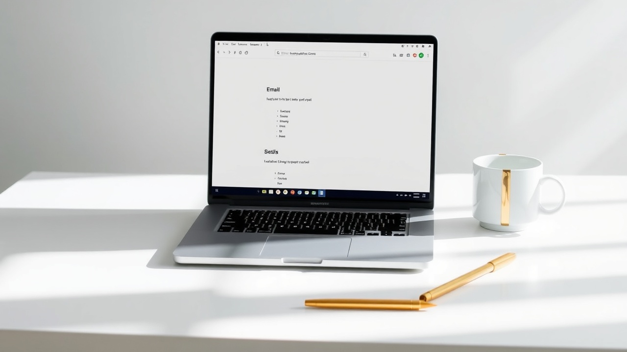 email marketing workspace photo