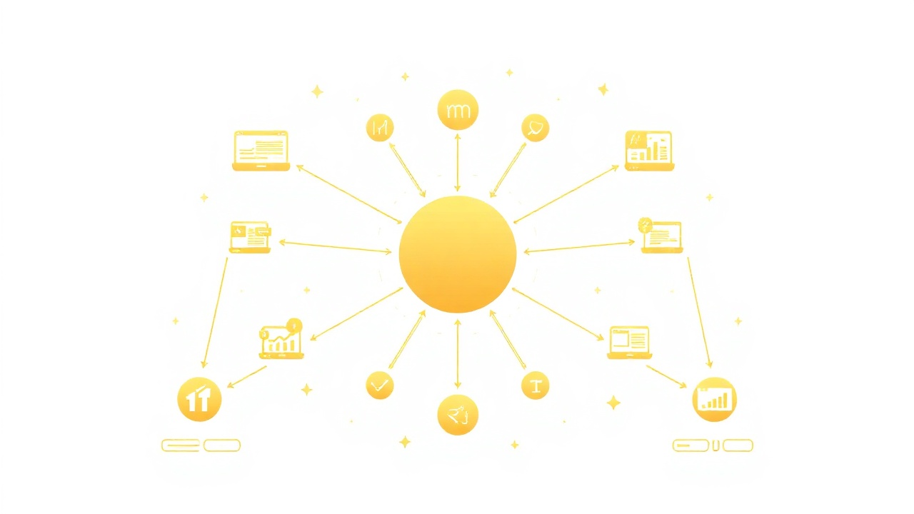 Visual diagram showing how niche website traffic flows from search engines to monetization