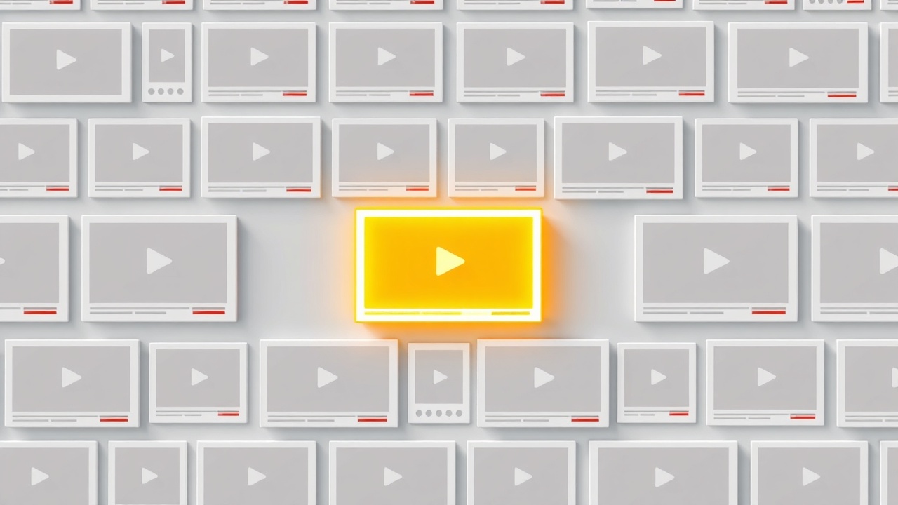 YouTube thumbnail optimization concept illustration
