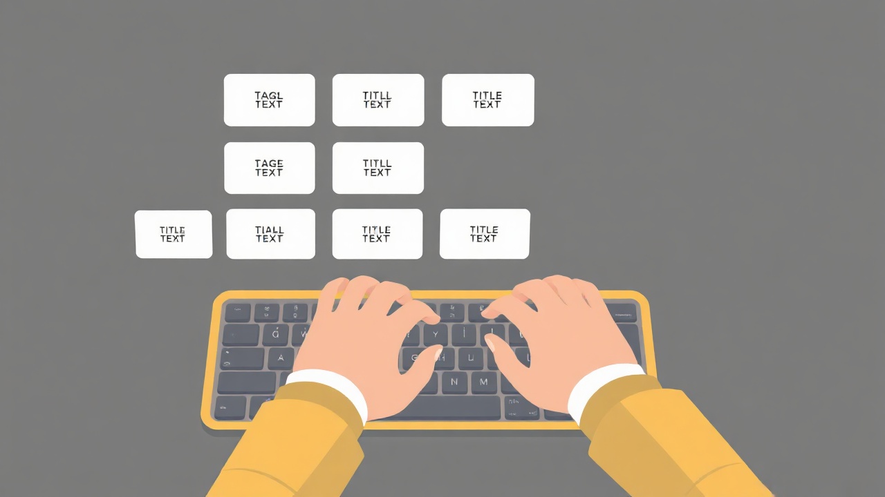 Organizing Etsy listing titles and tags systematically