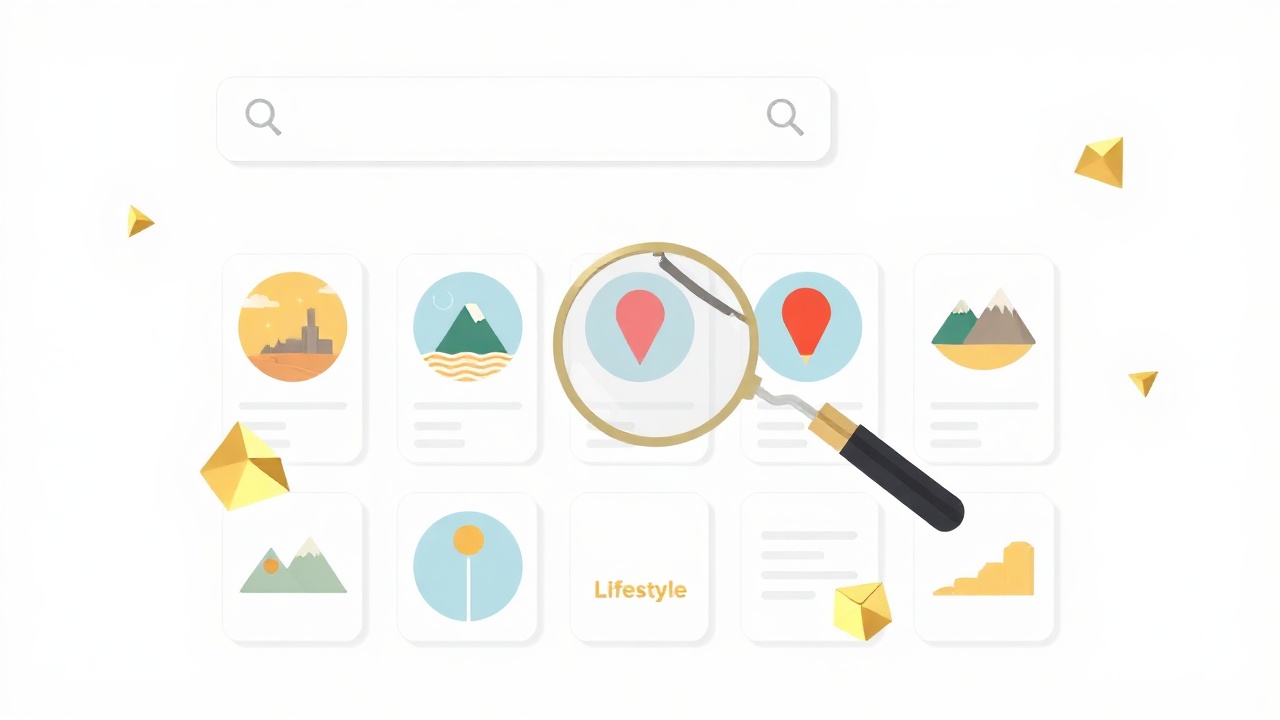 Pinterest visual search concept with highlighted pin discovery