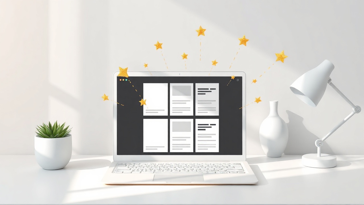 Content creation workspace showing SEO article structure and organization