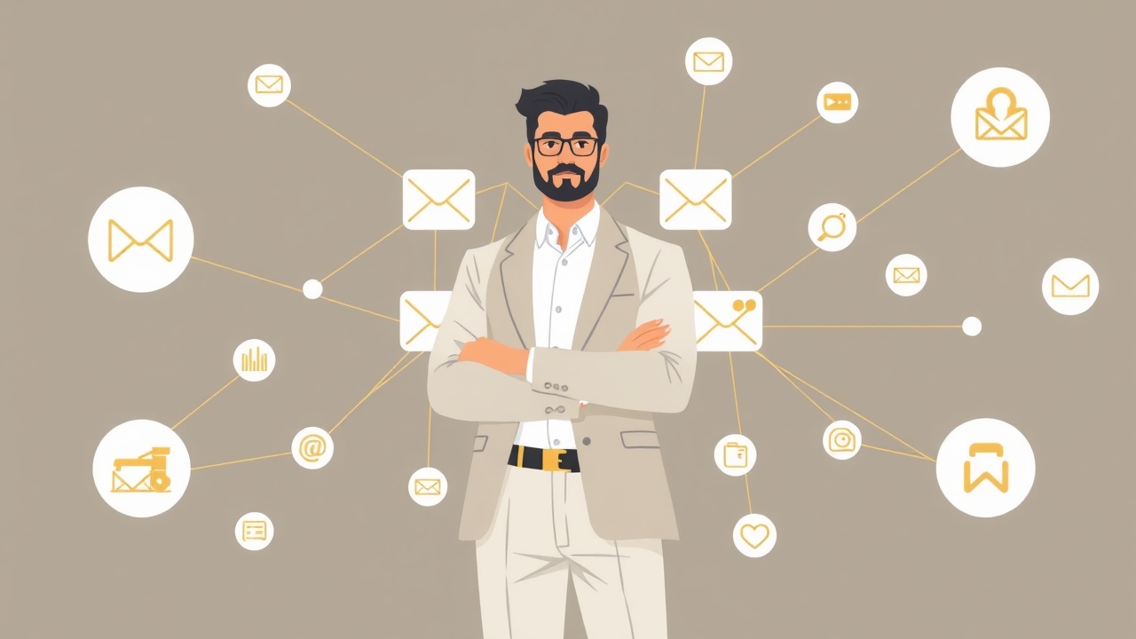 Professional managing AI automation workflows for business clients