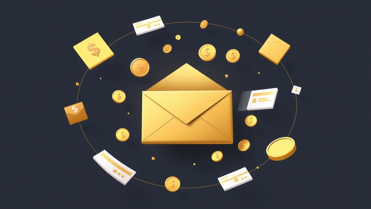 Newsletter revenue streams concept illustration