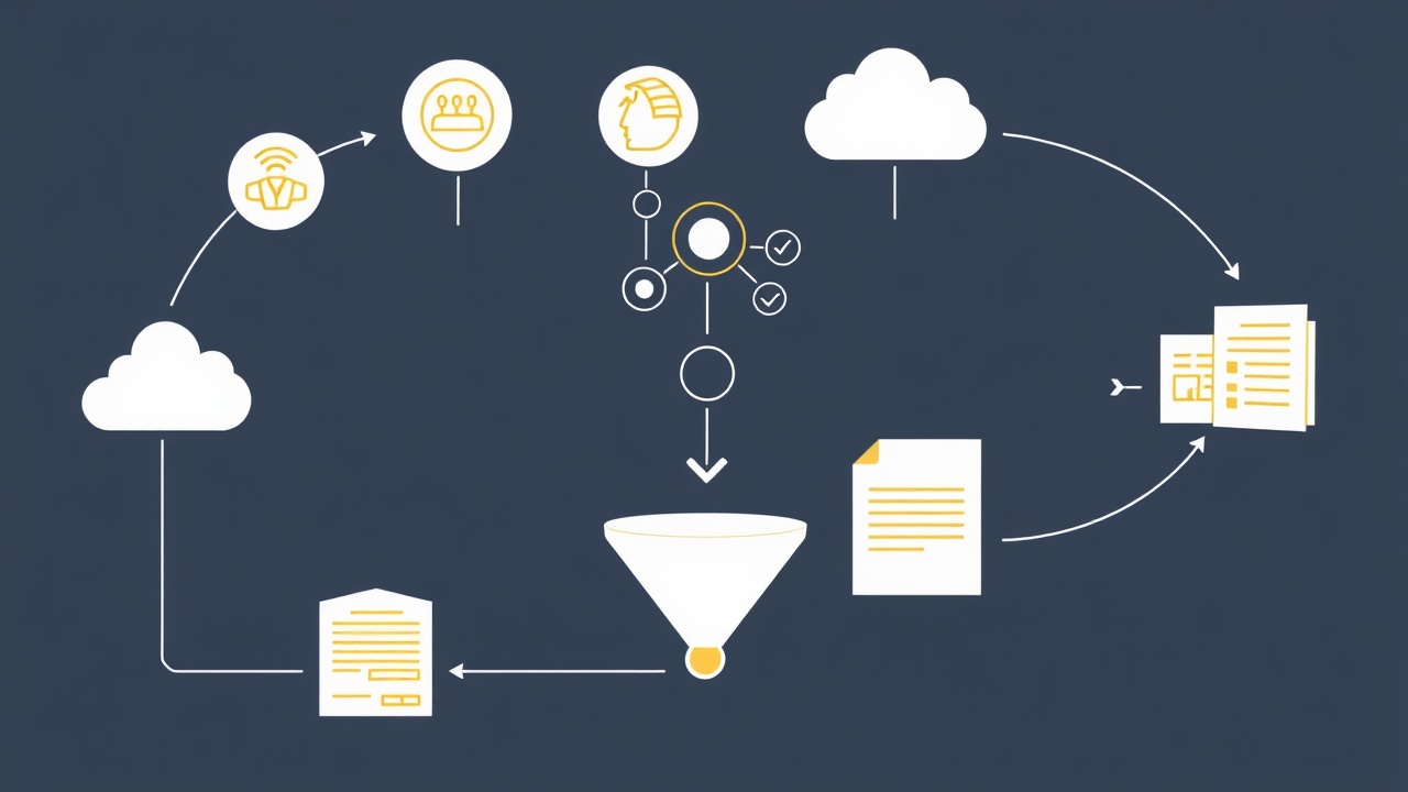 Workflow diagram representing ghostwriting content production system