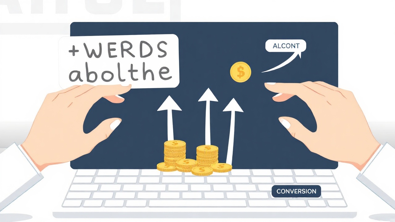 Person writing copy that converts into money