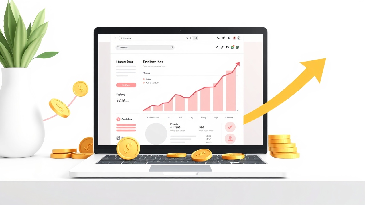 Email newsletter growth and monetization dashboard