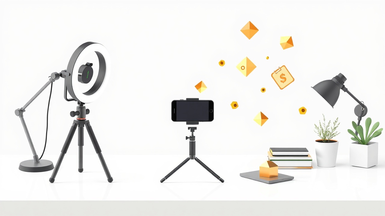 Creator workspace setup for TikTok content production