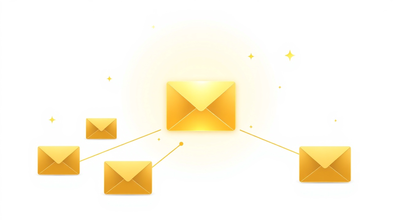 Illustration of email marketing for membership site launch