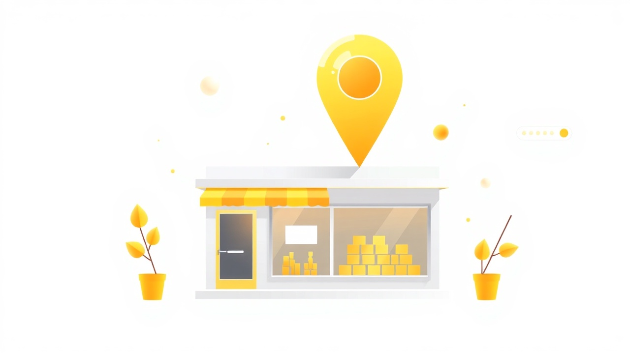 Local business appearing in search results with prominent map pin