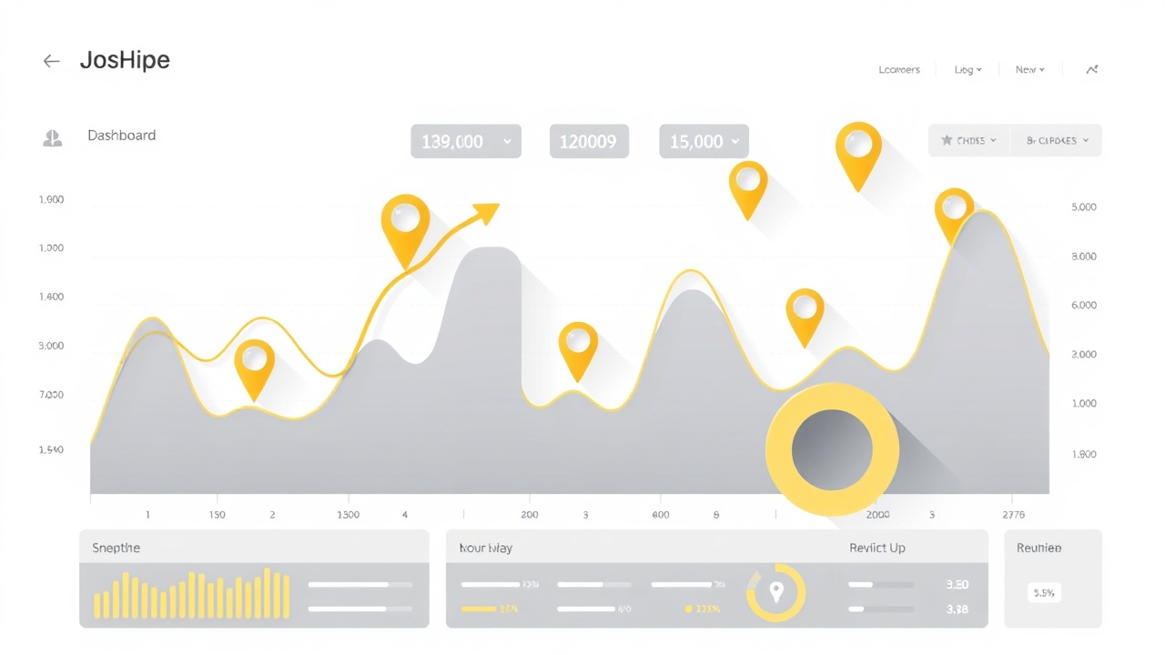Analytics dashboard showing local SEO performance improvements