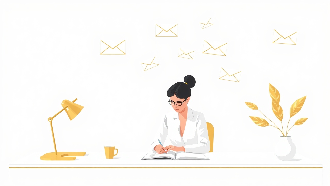 Writer at desk with growing subscriber notifications