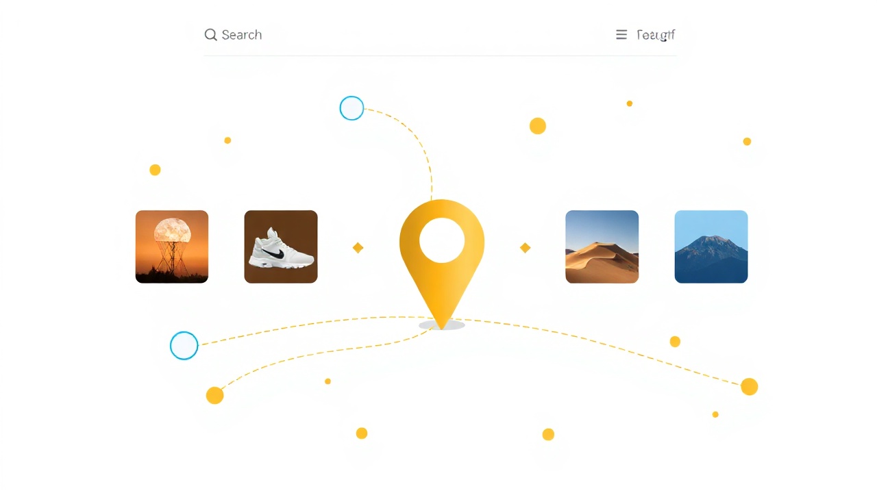 Pinterest visual search engine concept with product discovery flow
