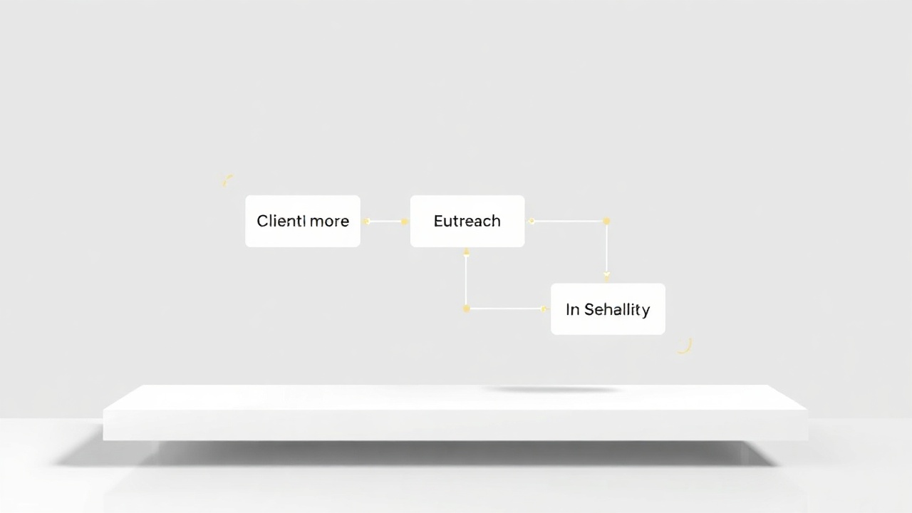 Digital marketing agency workflow concept