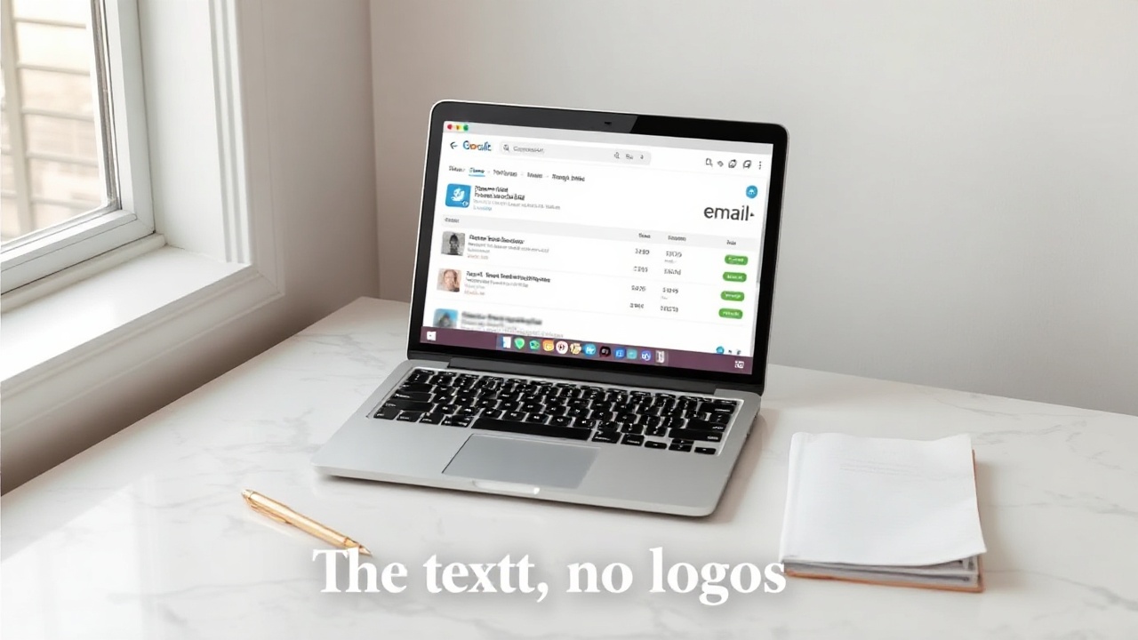 Email marketing dashboard on laptop