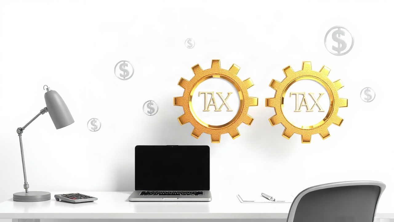 Illustration showing interconnected tax mechanisms for digital businesses