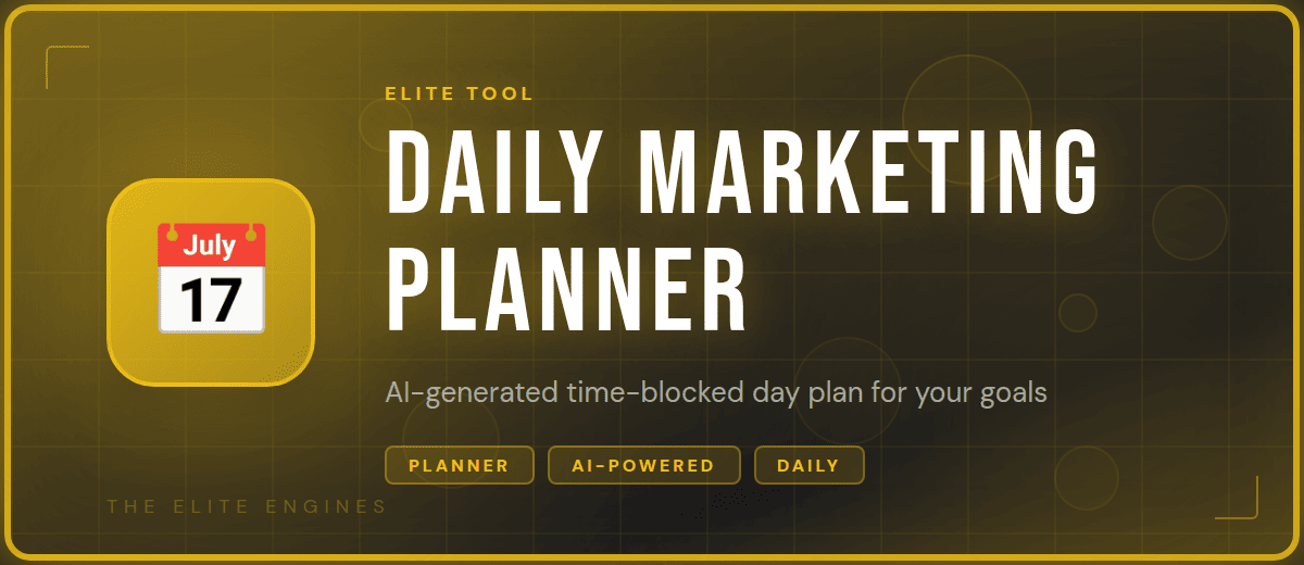 Daily Marketing Planner