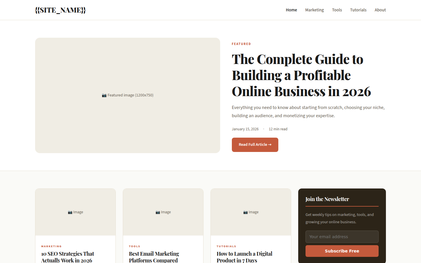Blog Authority Template